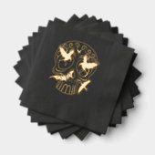 Skull Halloween Dekorative Calaveras Servietten Mit Folie (Insitu (Gestapelt))