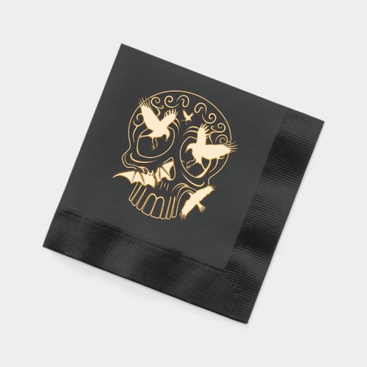 Skull Halloween Dekorative Calaveras Servietten Mit Folie (Links)