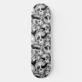 Skull Halloween Dekorative Calaveras Skateboard (Vorderseite)