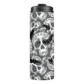 Skull Halloween Dekorative Calaveras Thermosbecher (Vorderseite)