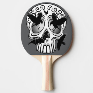 Skull Halloween Dekorative Calaveras Tischtennis Schläger