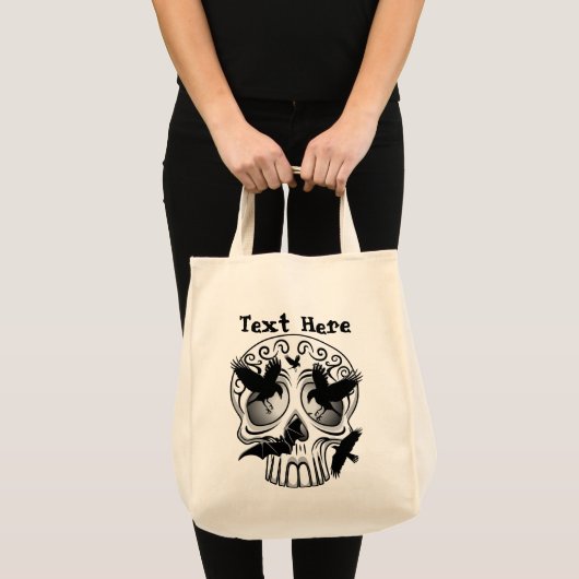 Skull Halloween Dekorative Calaveras Tragetasche (Vorderseite (Produkt))