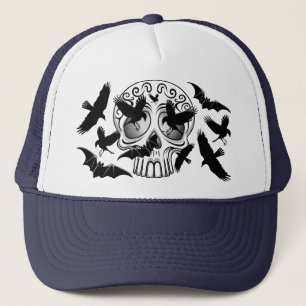 Skull Halloween Dekorative Calaveras Truckerkappe