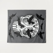 Skull Halloween Dekorative Calaveras Wandteppich (Vorderseite (Horizontal))