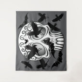 Skull Halloween Dekorative Calaveras Wandteppich (Vorderseite)