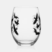 Skull Halloween Dekorative Calaveras Weinglas Ohne Stiel (Rechts)