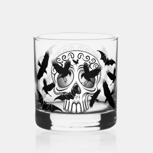 Skull Halloween Dekorative Calaveras Whiskyglas