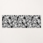 Skull Halloween Dekorative Calaveras Yogamatte (Vorderseite (Horizontal))
