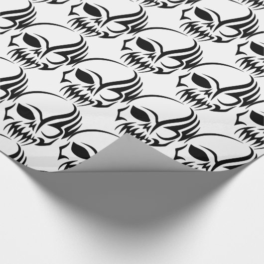 Skull Halloween Geschenkpapier (Ecke)