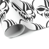 Skull Halloween Geschenkpapier (Rolleneckpunkt)