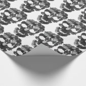 Skull Halloween Geschenkpapier (Ecke)