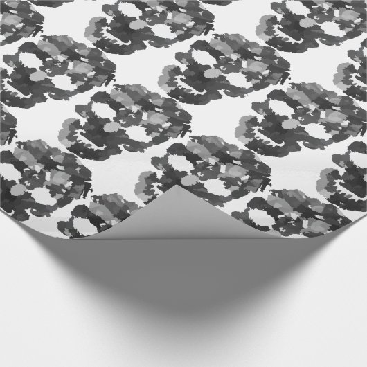 Skull Halloween Geschenkpapier (Ecke)