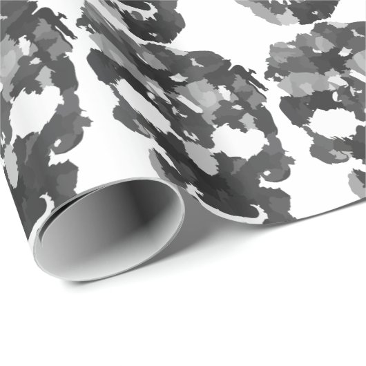 Skull Halloween Geschenkpapier (Rolleneckpunkt)