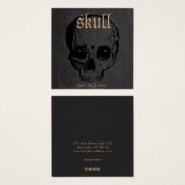 Skull Halloween Gestüt Ed Display Card (Vorne & Hinten)