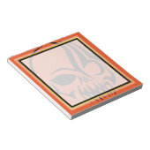 Skull Halloween Goldboarder Notizblock (angewinkelt)