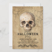 Skull Halloween Gothic-Party Einladung (Vorderseite)