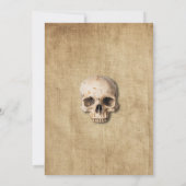 Skull Halloween Gothic-Party Einladung (Rückseite)