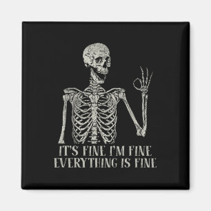 Skull Halloween Kostüm Es ist schön Im Fine Skelet Magnet