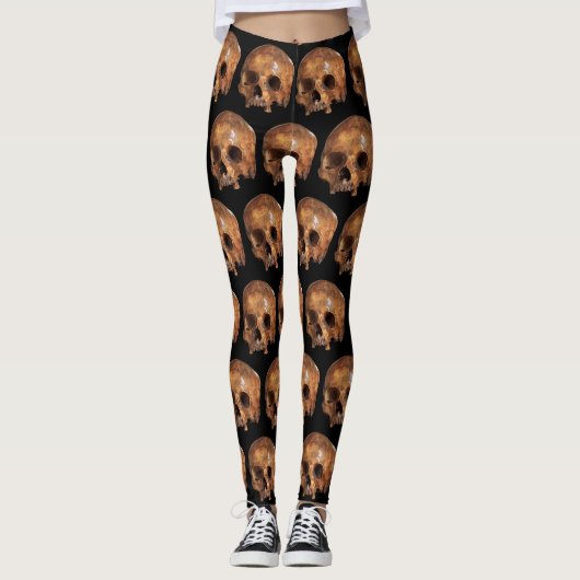 Skull Halloween Leggings (Vorderseite)