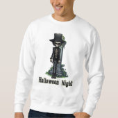 Skull Halloween Nacht Sweatshirt (Vorderseite)