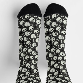 Skull Halloween Nahtloses Muster Socken