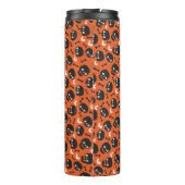 Skull Halloween Nahtloses Muster Thermosbecher (Rückseite)