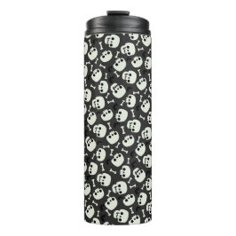Skull Halloween Nahtloses Muster Thermosbecher