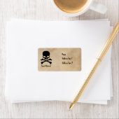Skull Halloween Parchment Address Labels Adressaufkleber (Insitu)