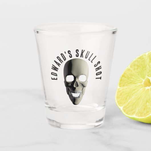 Skull-Halloween-Party Schnapsglas (Vorderseite)