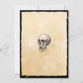 Skull-Halloween-Party Skelettfische Skelettfische Einladung (Rückseite)