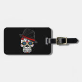Skull Halloween Style Gepäckanhänger (Vorderseite horizontal)