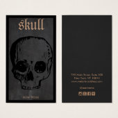 Skull Halloween Theme Earring Display Card (Vorne & Hinten)
