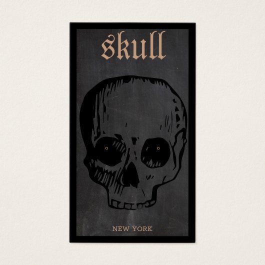Skull Halloween Theme Earring Display Card (Vorderseite)