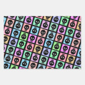 Skull Halloween Wrapping Paper Set Geschenkpapier Set (Vorderseite)