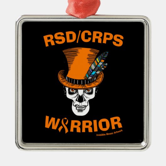 Skull/Hat...RSD/CRPS Ornament Aus Metall (Vorne)