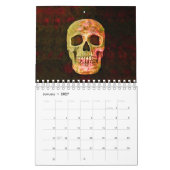 Skull Head Gothic Cool Fun Trendy Art 2024 Kalender (Jan 2027)