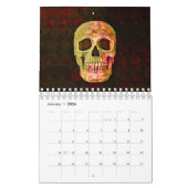 Skull Head Gothic Cool Fun Trendy Art 2024 Kalender (Jan 2026)
