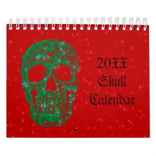 Skull Head Gothic Girly Fun Trendy Art 2022 Kalender