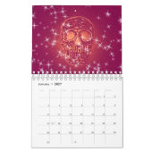 Skull Head Gothic Girly Fun Trendy Art 2024 Kalender (Jan 2027)