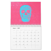 Skull Head Gothic Girly Fun Trendy Art 2024 Kalender (Mär 2027)