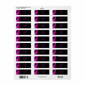 Skull Head Gothic Neon Pink Black Tattoo Shop (Vorne)