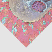 Skull Head Gothic Pop Art Rosa Abstrakt Moderne Seidenpapier (Ausschnitt)