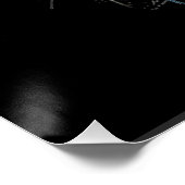 Skull Head mit mehrfarbigen Paint Splashes Poster (Ecke)