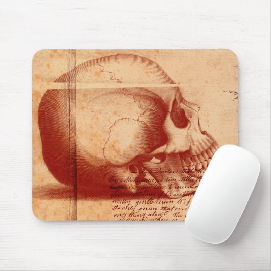 Skull head mouse pad mousepad (Mit Mouse)