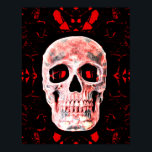 Skull Head Pop Art Gothic Black Modern Poster<br><div class="desc">Skull Kopf gothischen Popart moderne Kultur Scrapbooking Papier. Dieses Papier ist mehr als doppelt so dick wie 18 Pfund Papiertaschentuch für Ihre handwerklichen Entkopplungsprojekte. Cool,  gruselig,  rot schwarz. Bildrecht Marg Seregelyi Fotografie.</div>