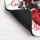 Skull & Heart “Love” Mousepad (Ecke)