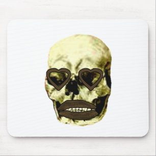 Skull Hearts Gold Kuss Das MUSEUM Zazzle Geschenke Mousepad