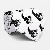 Skull - Heavy Metal Fantasy Art Krawatte (Gerollt)