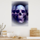Skull Heavy Metal Fantasy Art Poster (Küche)