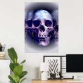 Skull Heavy Metal Fantasy Art Poster (Heimbüro)